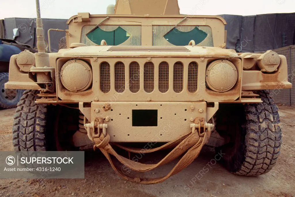 Humvee After a Muddy Drive, Barwana, Iraq