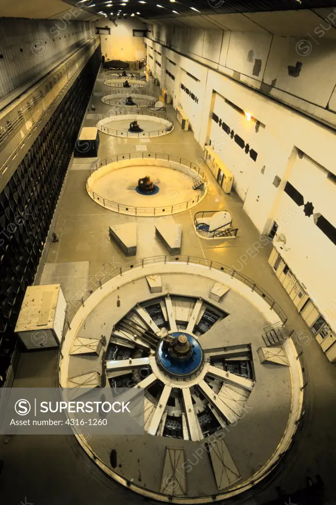 All Six Hydroelectric Turbines Inside Iraq's Haditha Dam