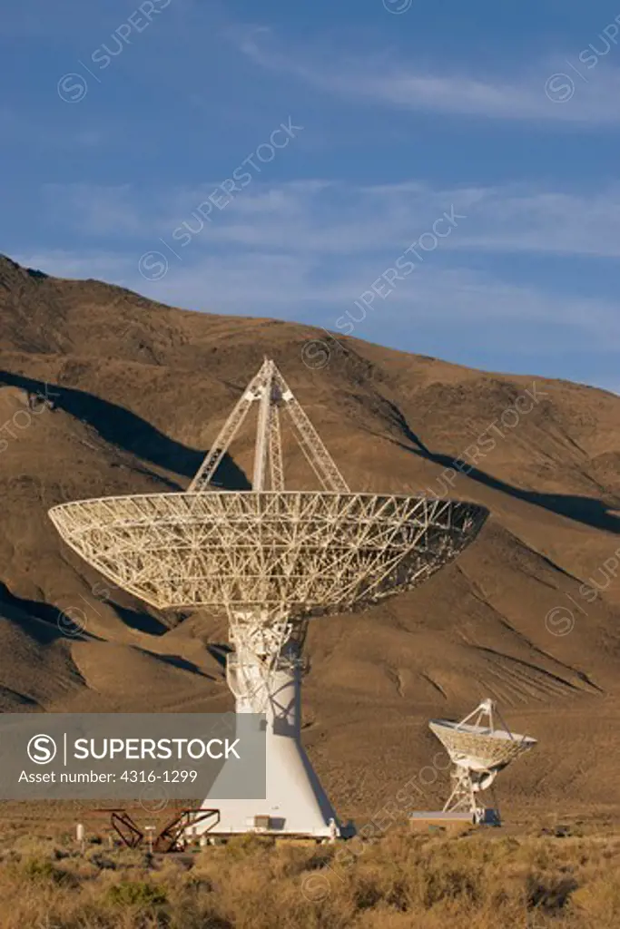 Radio Telescopes Pointed Toward Deep Space