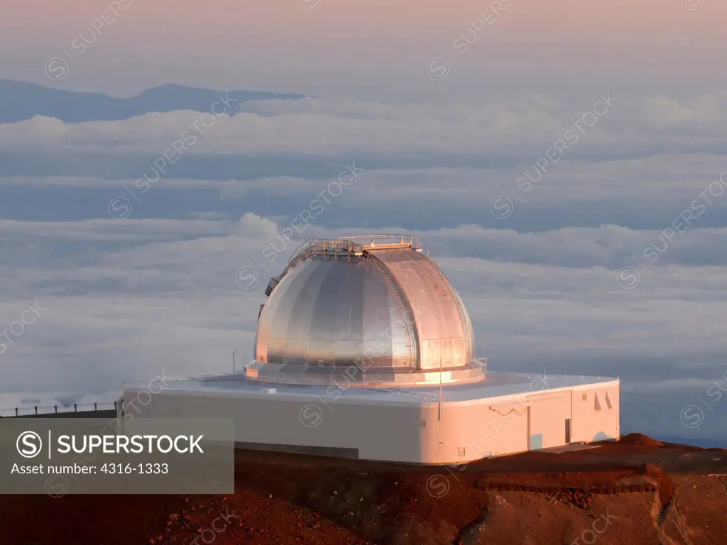 Early Morning Light on the NASA Infrared Telescope Facility Atop Hawaii's Mauna Kea