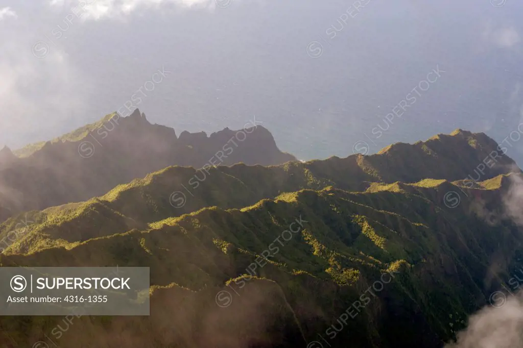 View of the Pacific Ocean, From Above the Na Pali Coast on the Northwest Aspect of the Hawaiian Island of Kauai