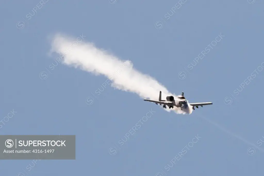 Air Force A-10 Thunderbolt II 'Warthog' Firing the Aircraft's Onboard 30mm Canon