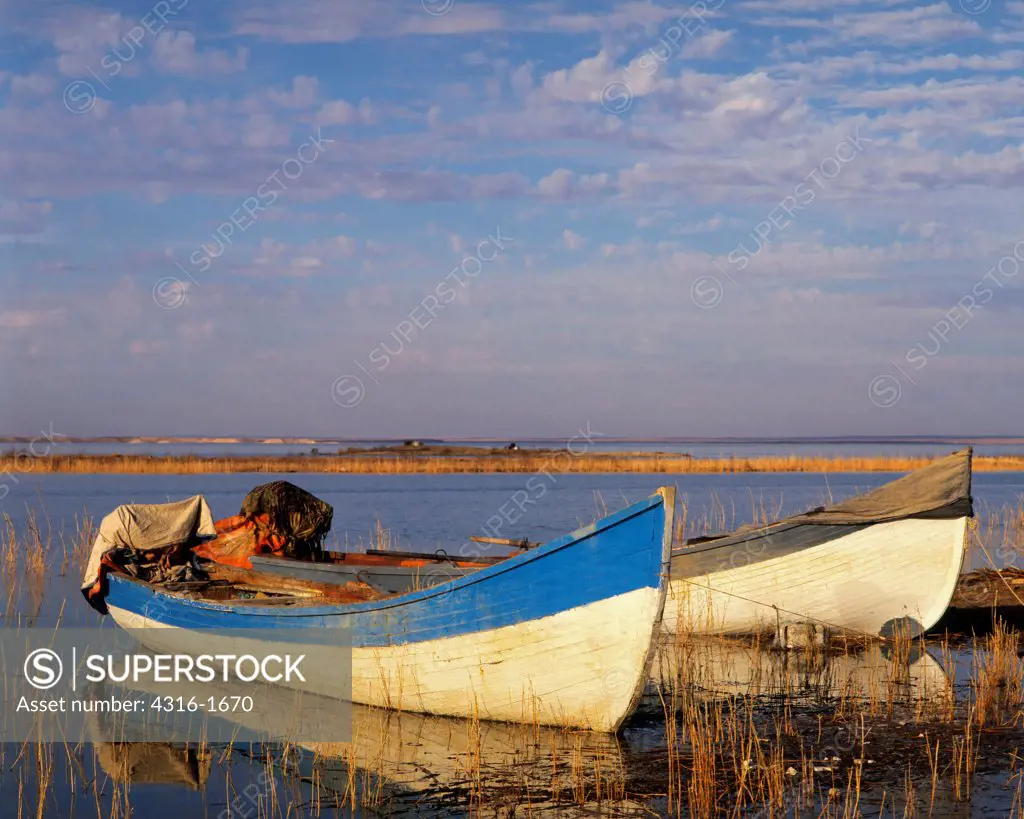 Fishing Boats on the Shore of the Euphrates River