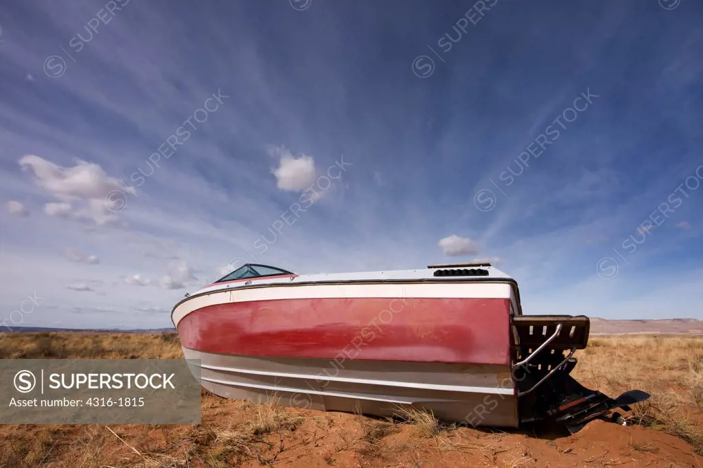 Boat In The Desert
