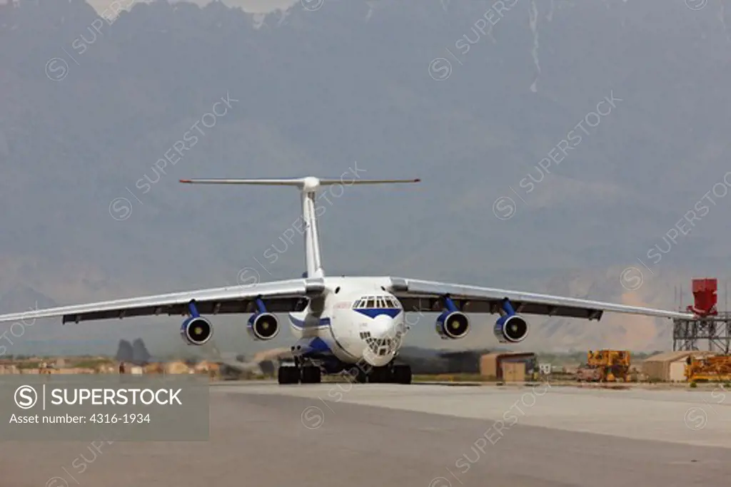 Ilushin IL-76 Transport Aircraft at Bagram Air Field