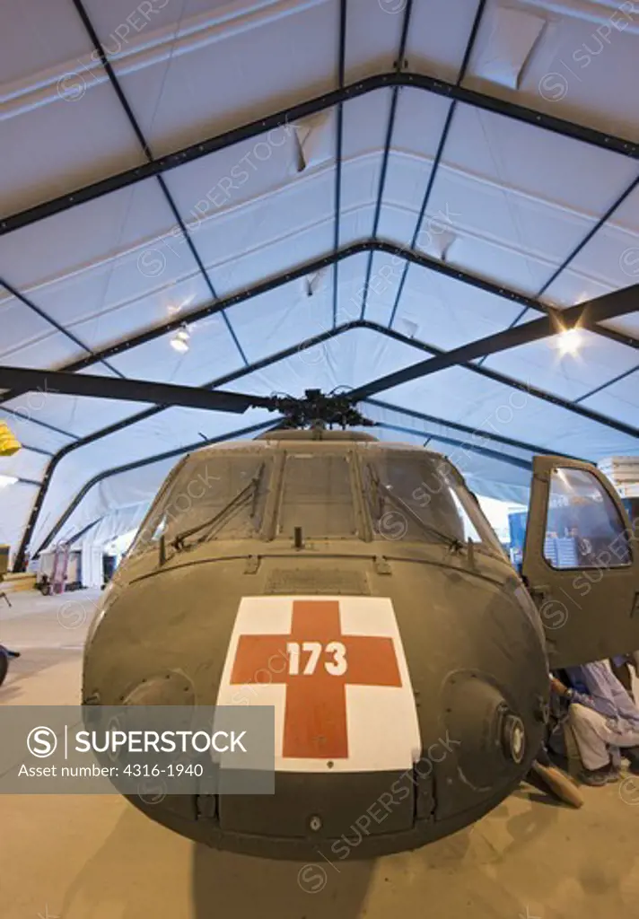 Front View of a U.S. Army UH-60 Blackhawk Helicopter