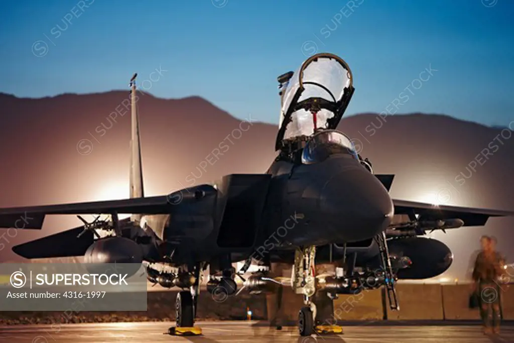 F-15E Strike Eagle at Bagram Air Base, Afghanistan