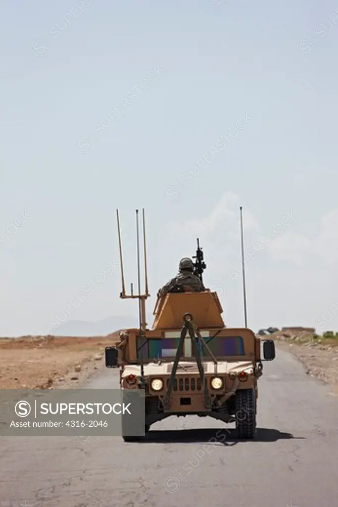 Humvee En Route to Bagram Air Field