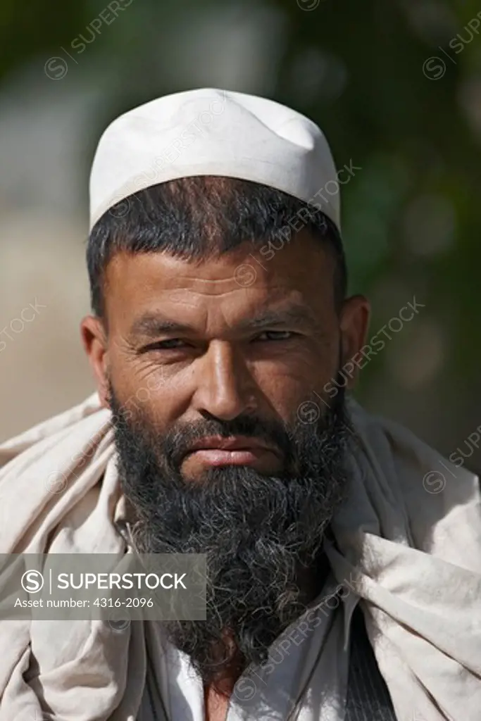 Afghan Man in Taqiyah