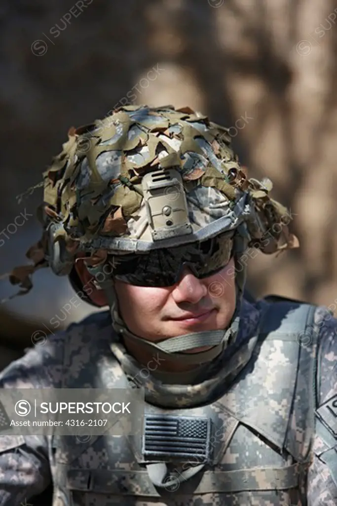 U.S. Army Soldier at a Forward Operating Base in Afghanistan