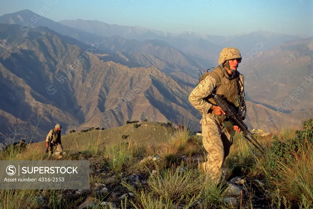 US Marines on Combat Patrol in Afghanistan's Hindu Kush