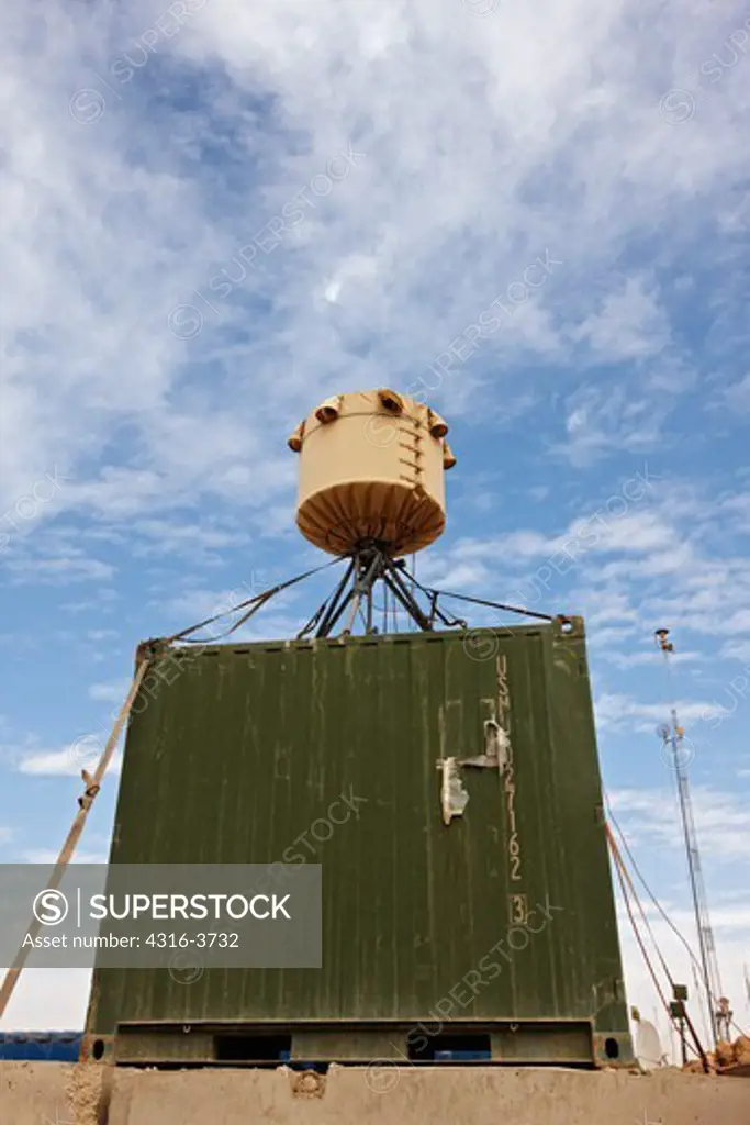 Light Weight Counter Mortar Radar System, or LCMR, at a Remote Military Base in Afghanistan.