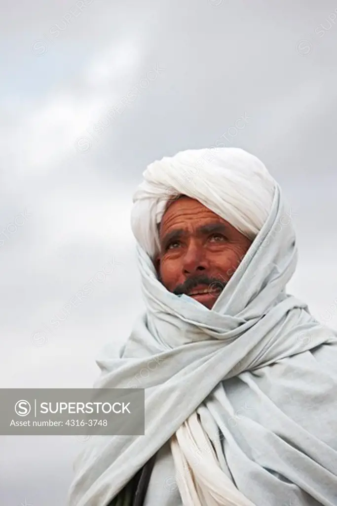 Man Wearing Turban, Helmand Province, Afghanistan.