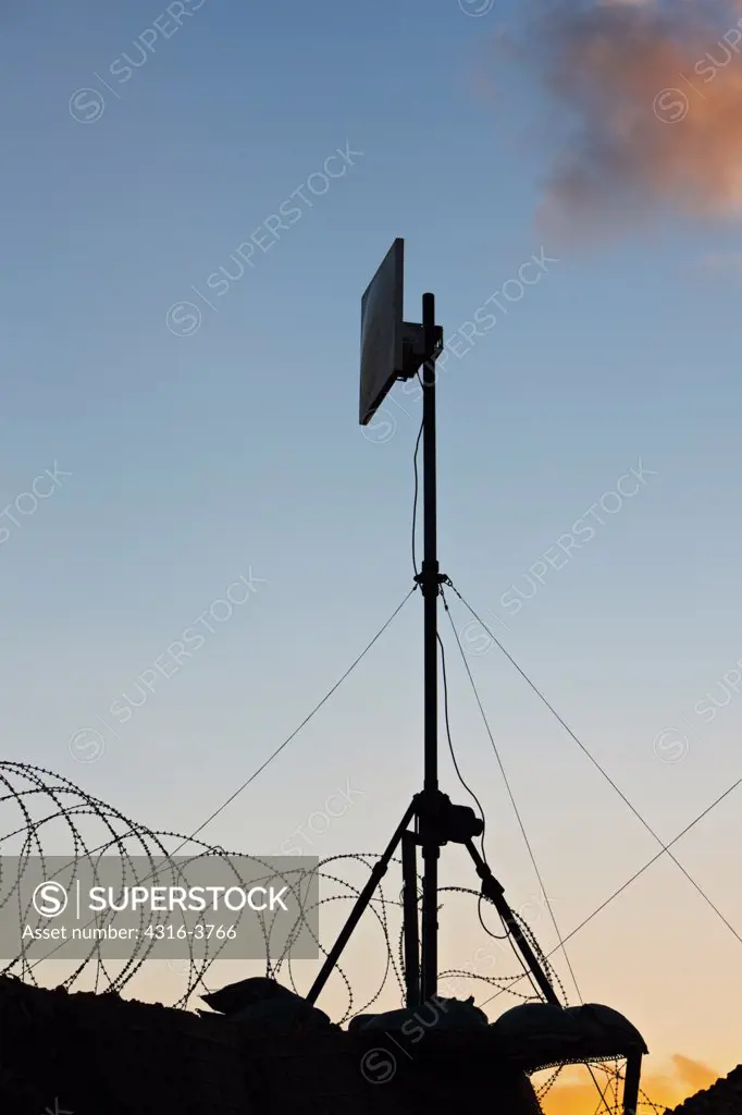 Communication Antenna at a U.S. Marine Corps Forward Operating Base in Afghanistan's Helmand Province