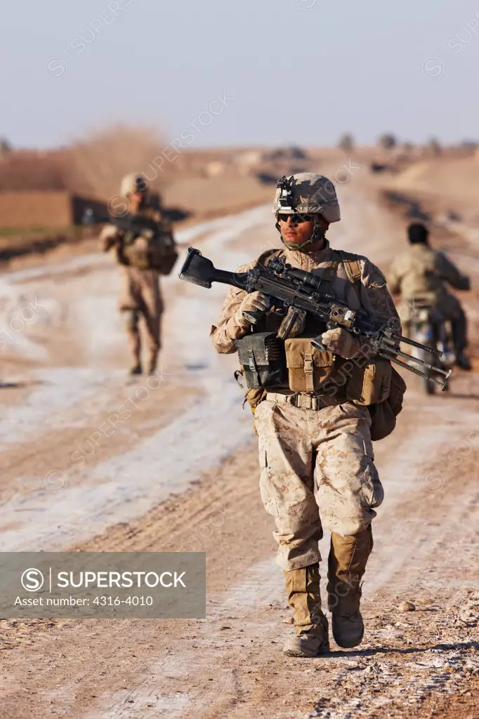 U.S. Marines on a Combat Patrol in Afghanistan's Helmand Province