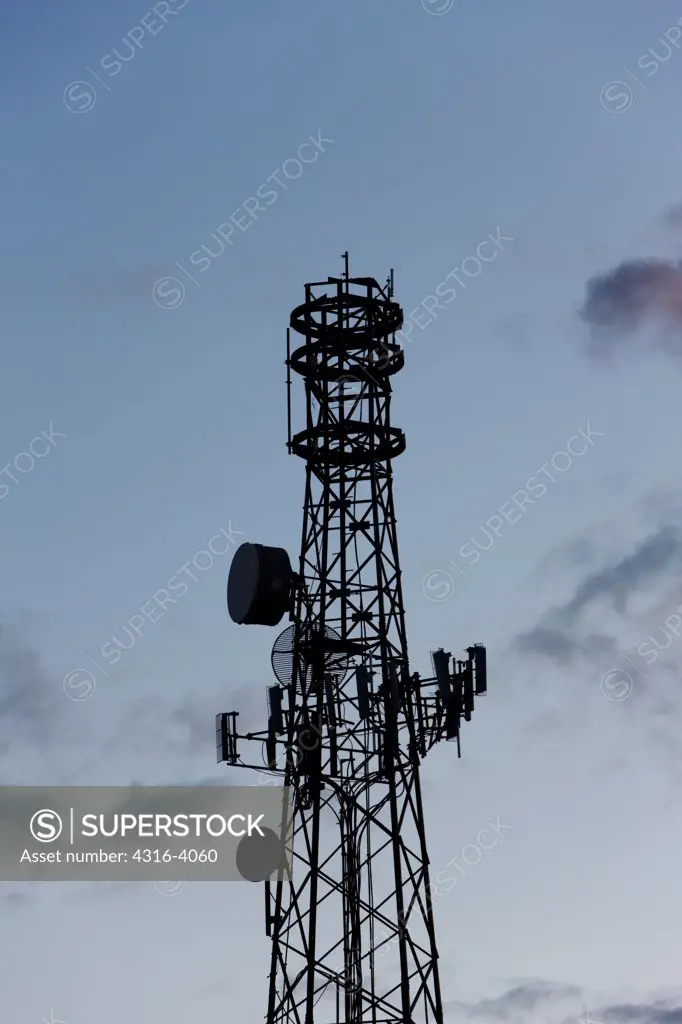 Microwave Relay Communications Tower