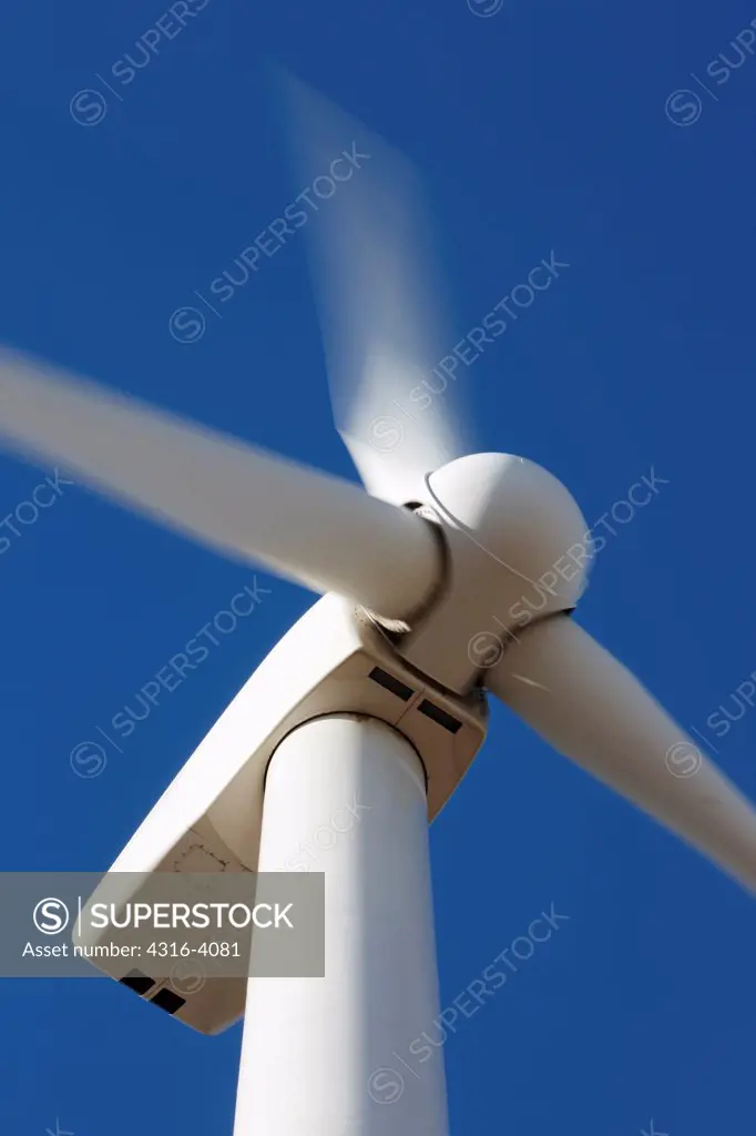 Detail of Spinning Wind Turbine