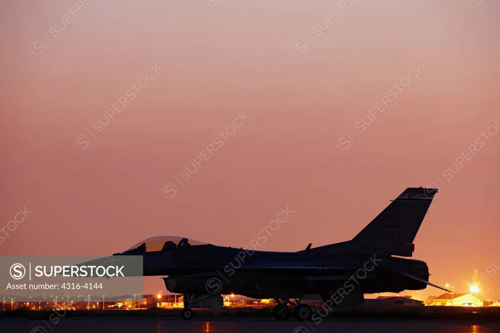 F-16 at Sunset