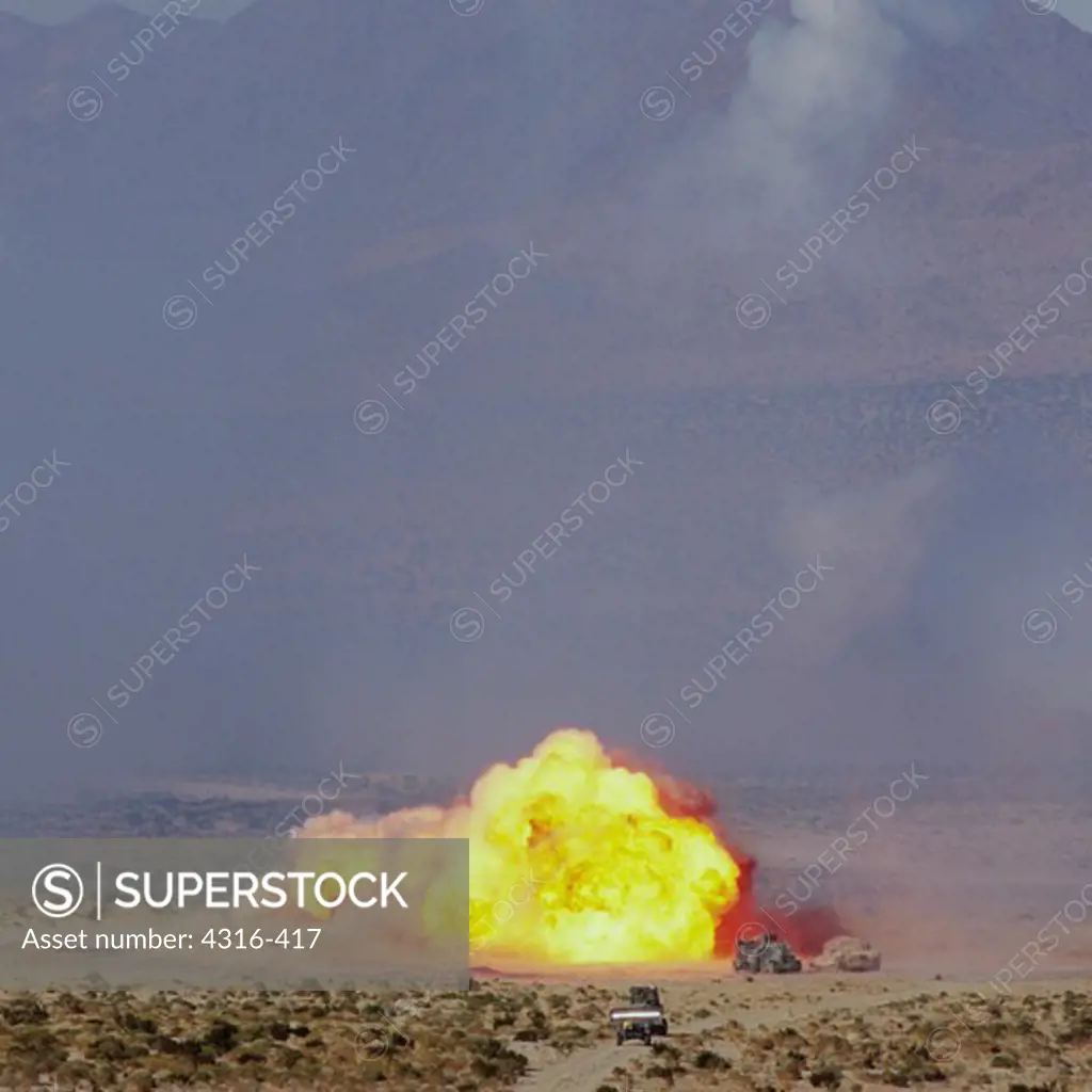 Massive Explosion of the Detonation of a Mine Clearing Line Charge