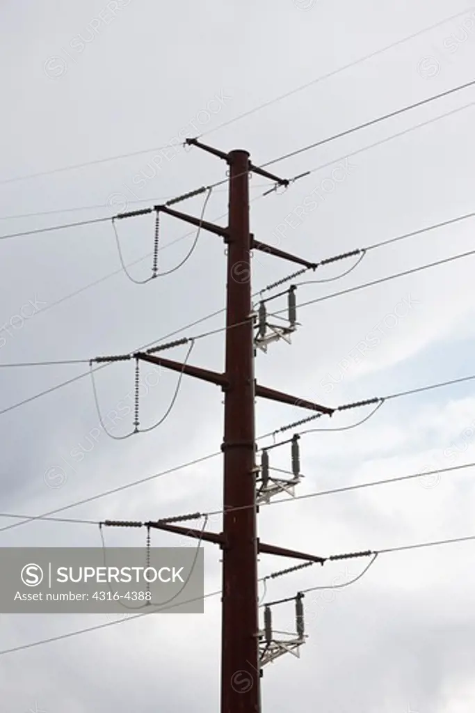 High Voltage Power Lines and Power Line Tower