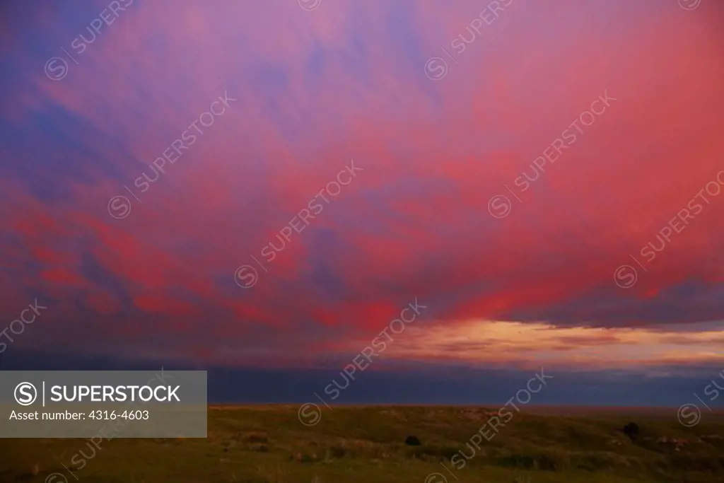 Sunset over Pawnee National Grasslands, Colorado
