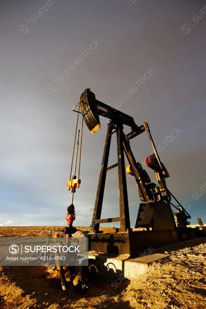Oil well pump jack, Colorado