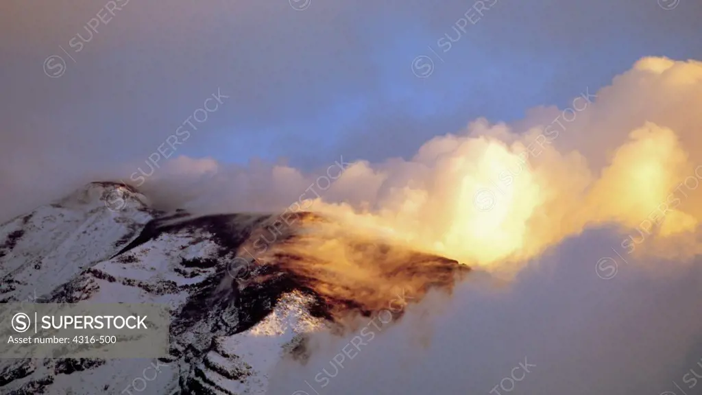 Tungurahua Volcano Vents Steam After a Recent Eruption