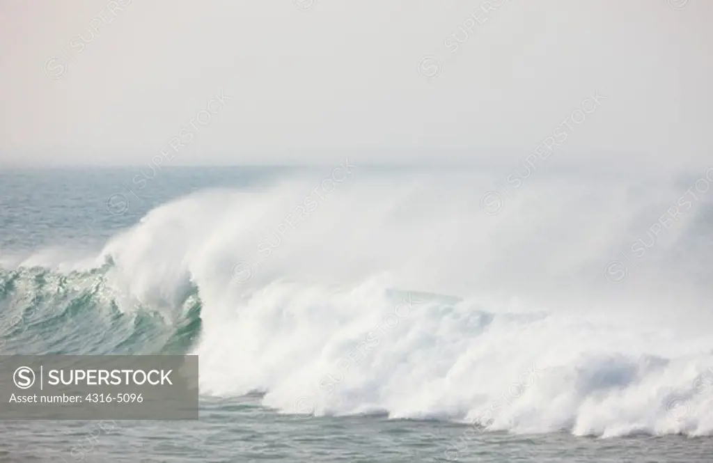 Large breaking waves, Atlantic coast of Morocco