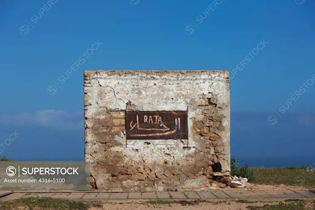 Abandoned stone structure, Atlantic coast of Morocco