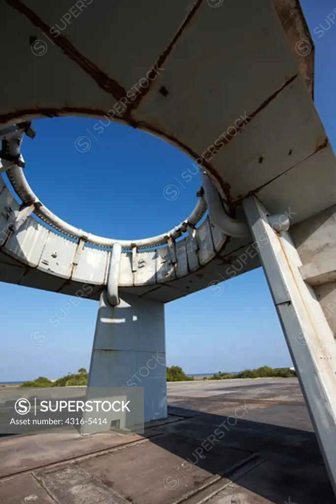 Remnants of the Launch Pedestal at Launch Complex 34, Cape Canaveral Air Force Station, Cape Canaveral, Florida, USA