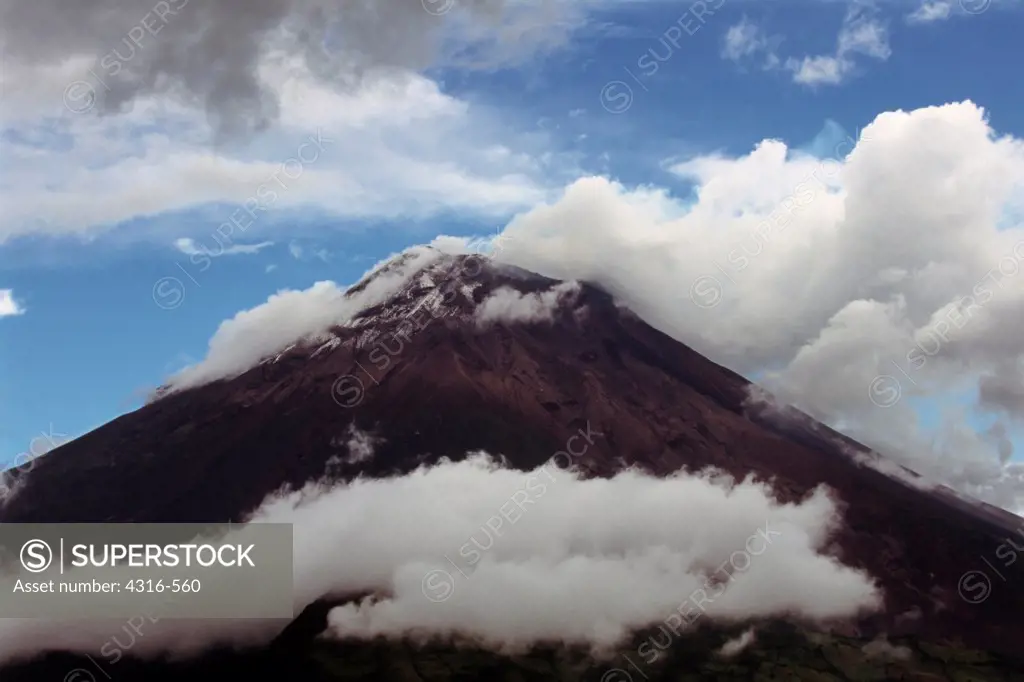 Steam Vents from Tungurahua Volcano