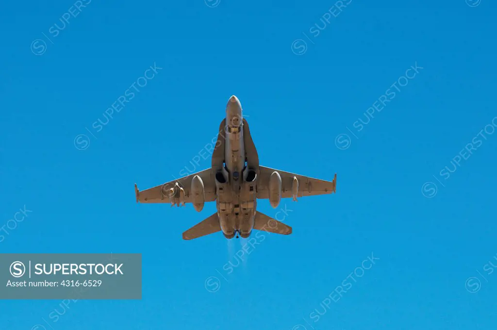 US Marine Corps F/A-18D Hornet in flight
