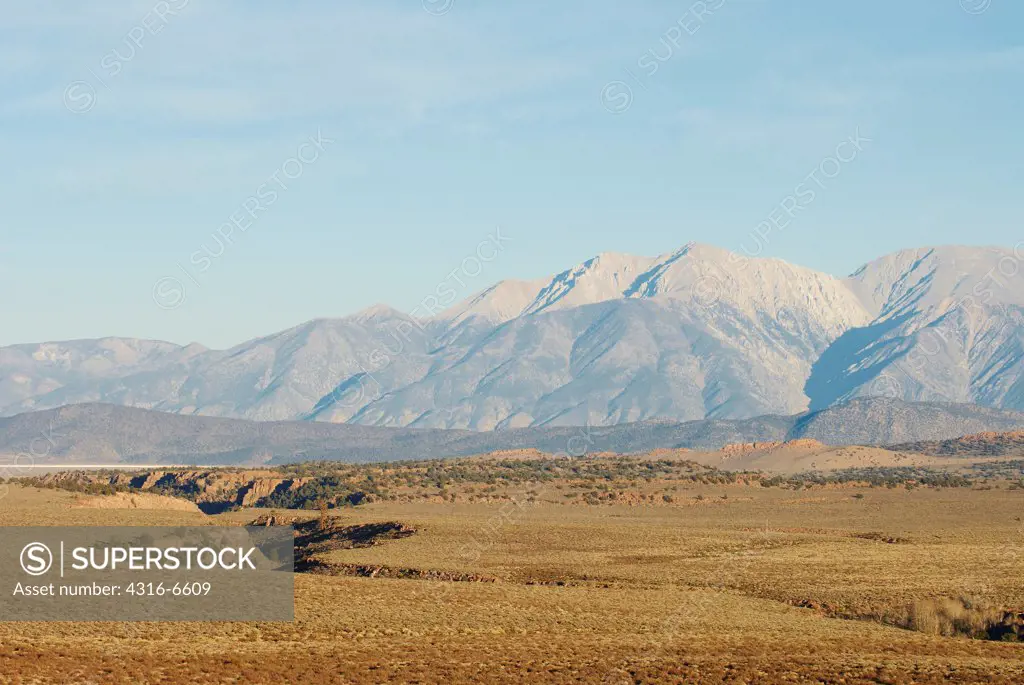 View of Montgomery Peak and Boundary Peak, Nevada, USA