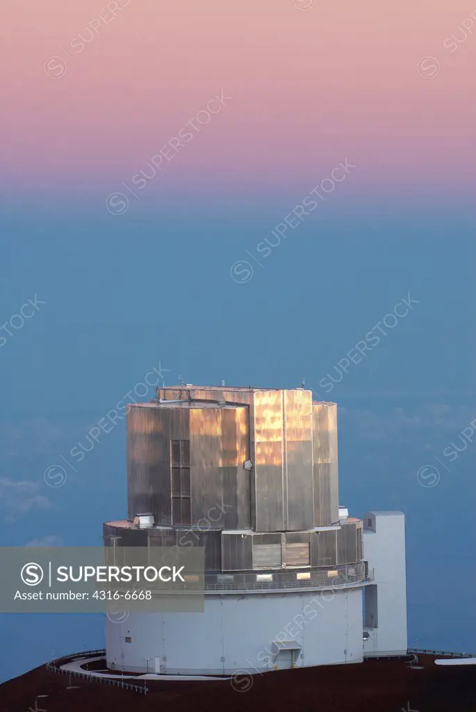Subaru Telescope on a hill, Mauna Kea, Hawaii Islands, Hawaii, USA