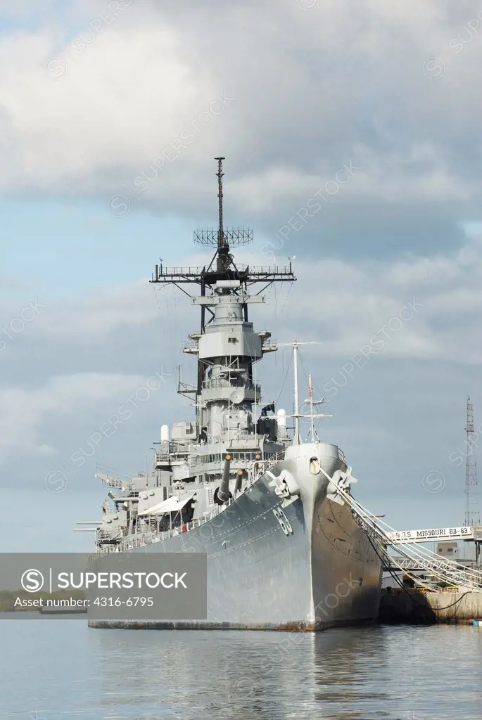 USS Missouri at Pearl Harbor, Hawaii, USA