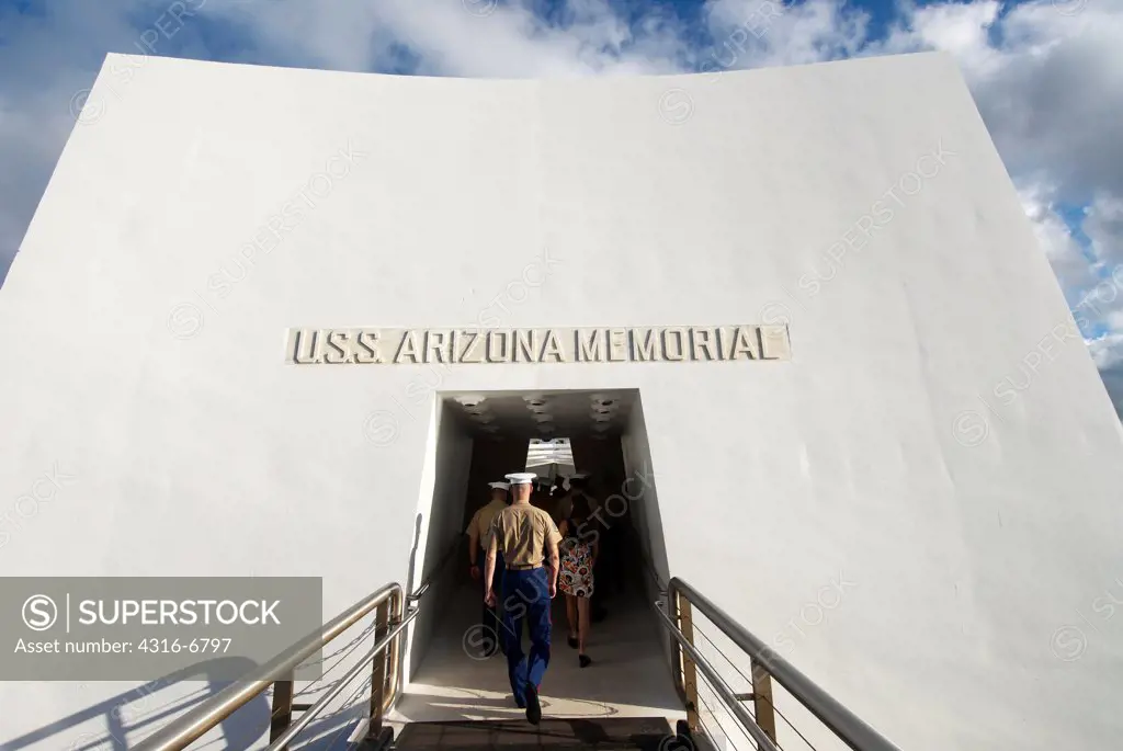 USS Arizona Memorial, Pearl Harbor, Honolulu, Hawaii, USA