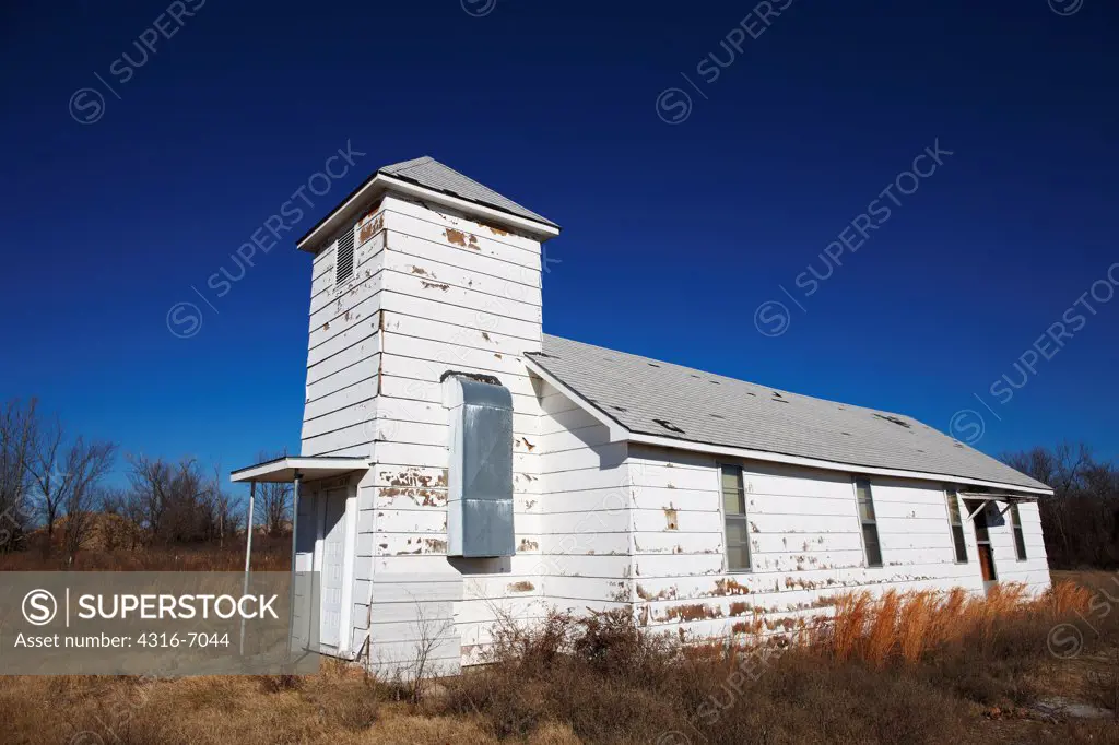 USA, Oklahoma, Picher, Abandoned house
