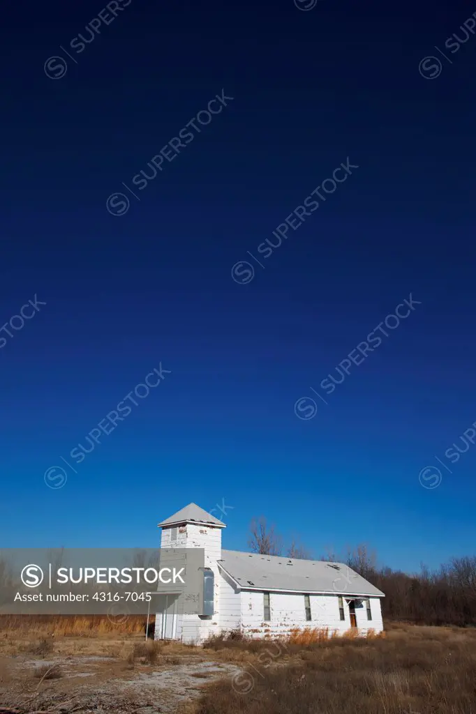 USA, Oklahoma, Picher, Abandoned house
