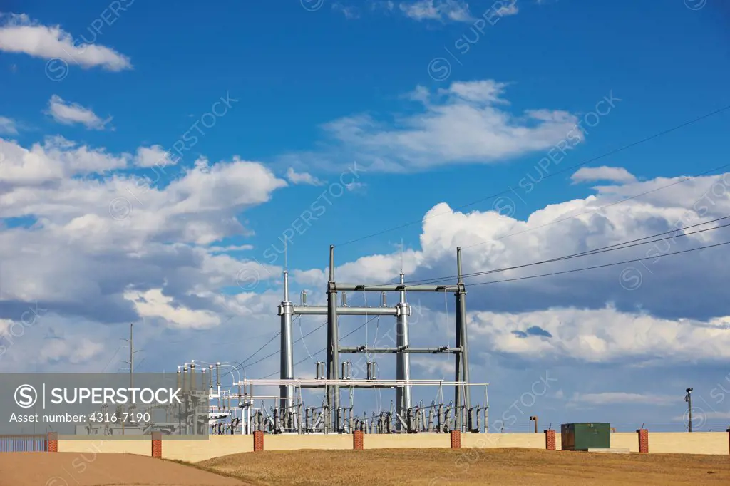 USA, Colorado, Electricity substation
