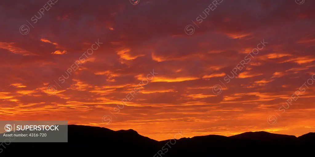 Fiery Baja California Sunset