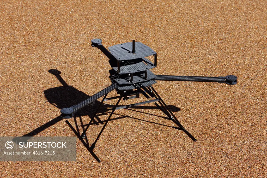 Carbon fibre experimental unmanned aerial vehicle body