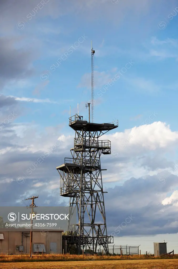 Abandoned radio antenna tower
