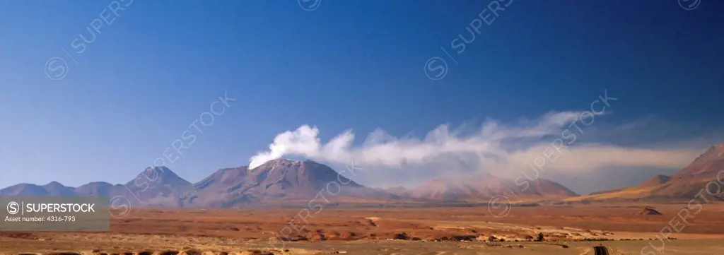 Volcan Lascar Spews Ash into the Atacama Sky