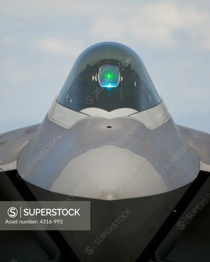 Head On View Of The F-22 Raptor