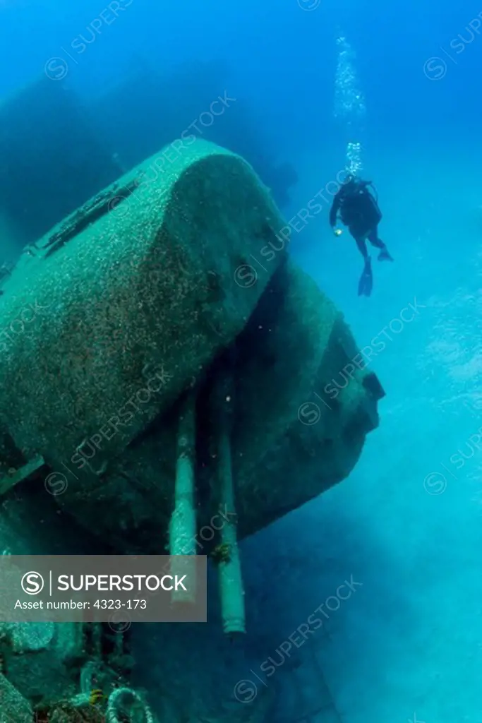 Scuba Diver Explores the Russian Destroyer Renamed the Keith Tibbets