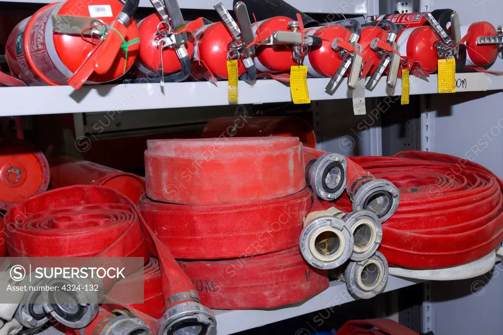Fire Hoses at Davis Research Station