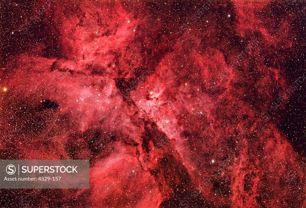 Vitually impossible to photograph from the US, Bill Williams and Tony Hallas captured this image from the Florida Keys during the 2006 Winter Star Party when it was just a few degrees about the horizon. A powerful star-forming nebula with the star Eta Carina embedded in the nebulosity,