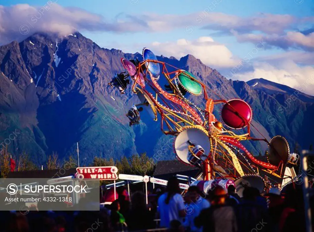Carnival Rides at the Alaska State Fair, Palmer, Alaska.