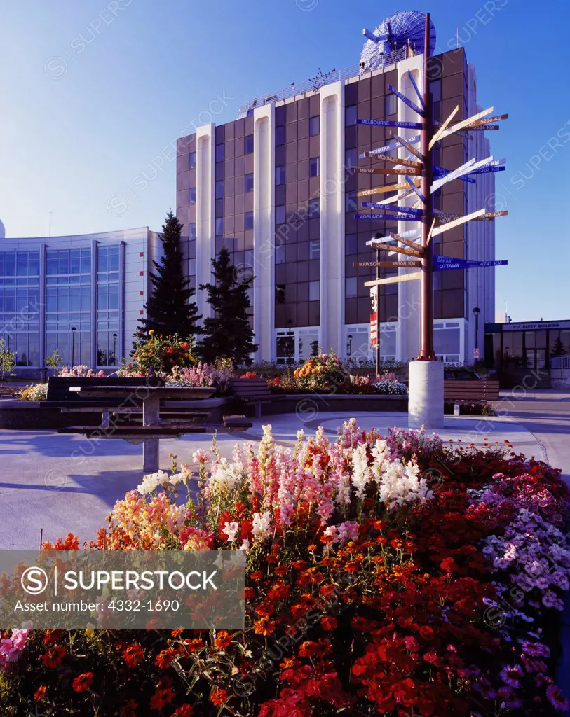 C.T. Elvey Building, home of the Geophysical Institute, campus of University of Alaska, Fairbanks, Alaska.