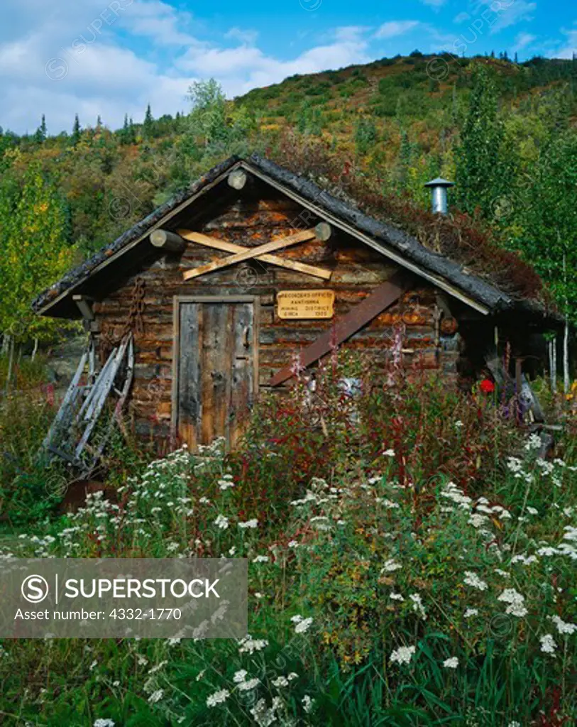 Kantishna Mining District's Recorders Office, gold mining town of Kantishna, Denali National Park, Alaska.